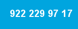 922 229 97 17 922 229 97 17